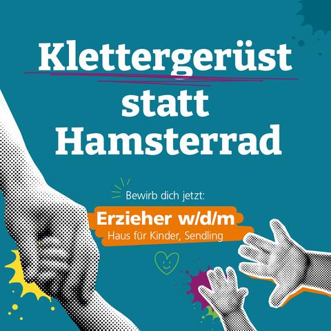 Klettergerüst statt Hamsterrad.

Bewirb dich jetzt: Erzieher w/d/m
Haus für Kinder, Sendling