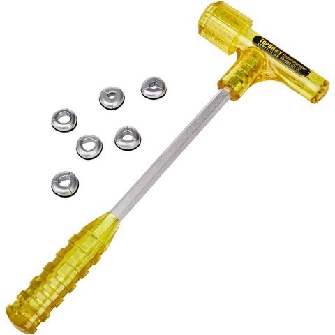 Unloading Hammer by TopShot with rings to hold the casing at the neck.