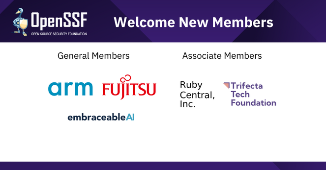 OpenSSF Welcomes New Members