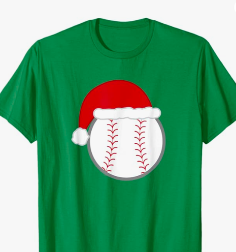 Our baseball is wearing a santa hat to celebrate Christmas and the holidays.  A perfect gift for your favorite baseball fan.