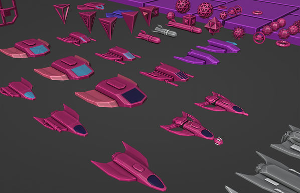 old ship models of upcoming roguelite game nion forge