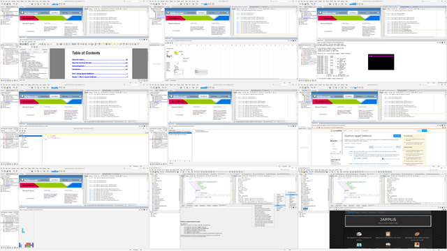Applet Runner running in NetBeans IDE with different applets launched
