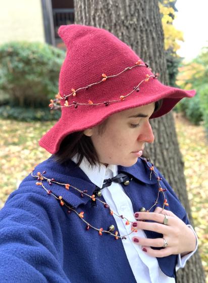 Me dressed as Wirt from over the garden wall side-view