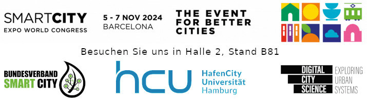 Besuchen Sie den Bundesverband Smart City auf dem Messerstand seines Partners, der Professur Digital City Science (DCS) der HafenCity Universität Hamburg (HCU) während des Smart City Expo World Congress in Barcelona.