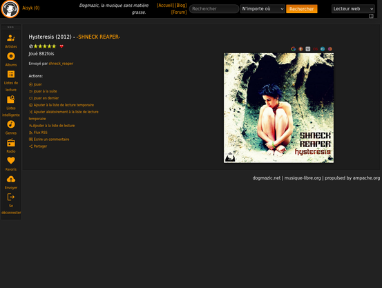 Interface de Dogmazic