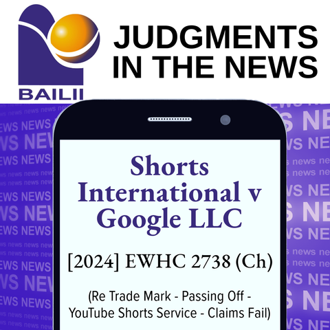 Cell phone screen with post text about the judgment on it