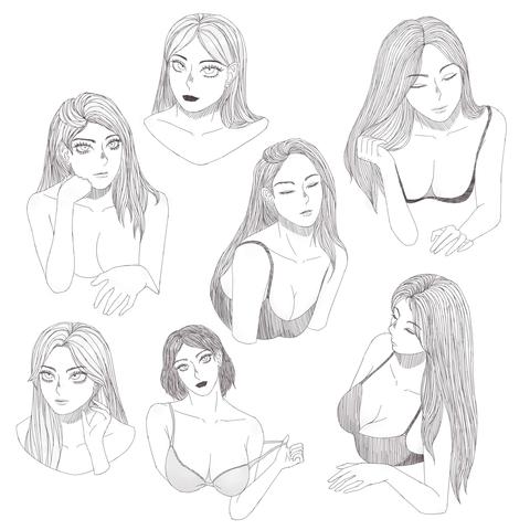 collection of drawings with various poses and expressions #2
