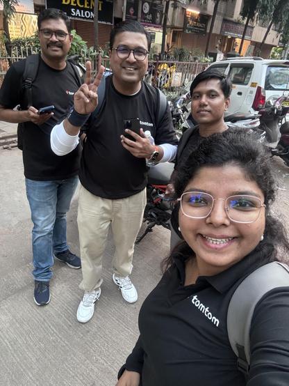 The four participants from TomTom.