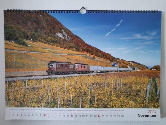 Novemberbild im Kalender 2024 der SBB