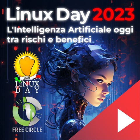 grafica linux day 2023 organizzato da free circle a palermo