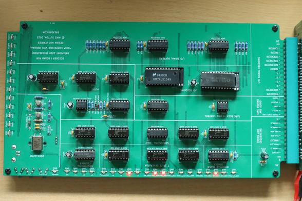 Top view of the populated PCB.