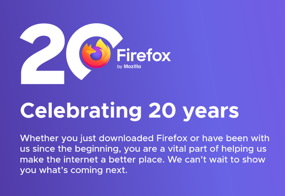 20 year firefox