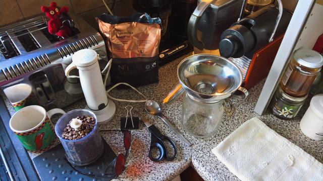 #TheAct of #GrindingCoffee...