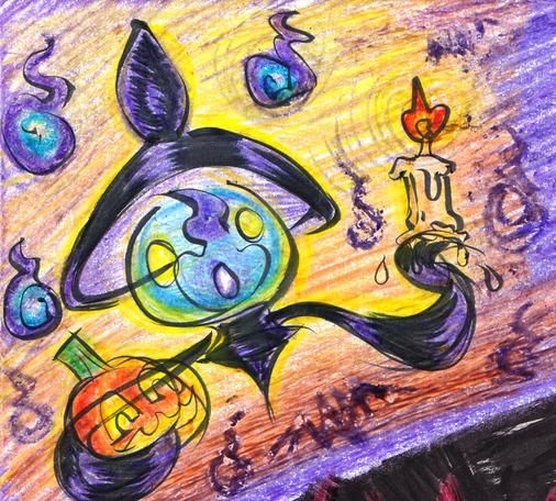 lampent hoilding a candle and pumpkin