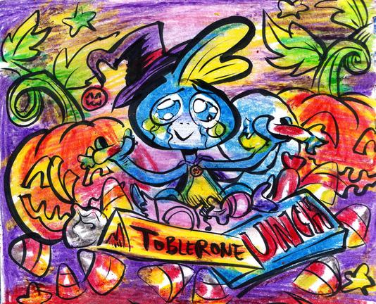 sobble with a lot of candy