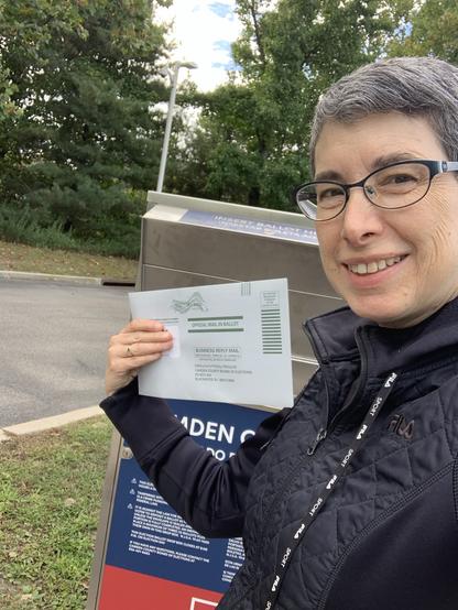 Dropping my NJ VBM ballot into the local ballot drop box!