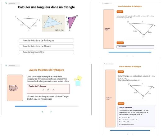 Aperçu de 4 pages du mini siteweb