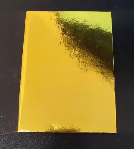 shiny gold book cover