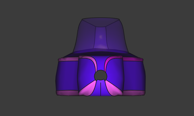 Screenshot einer Zeichnung eines Velomobil mit Freecad von vorne