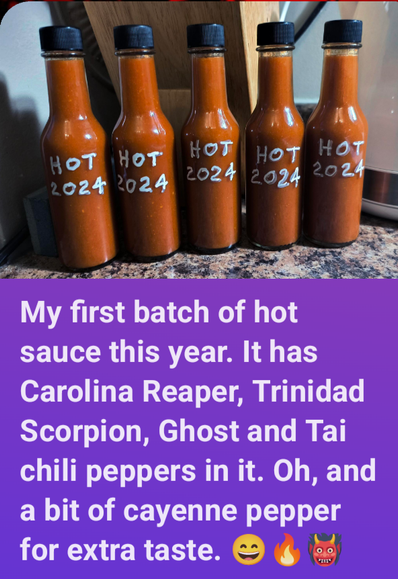 My hot sauce. 👹🔥👍🏼