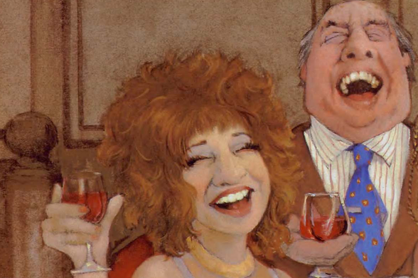 1994 

There is no discernible text within the image.
Tags: Art, Acrylics, Social Scene, Laughter, Wine Glasses