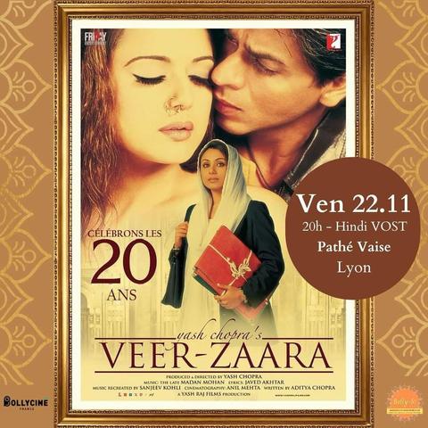 affiche ressortie veer-zaara 22 novembre Pathé Vaise
