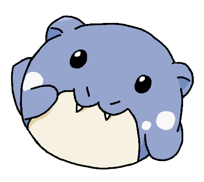 Spheal with their head tilted, paw on their face curiously