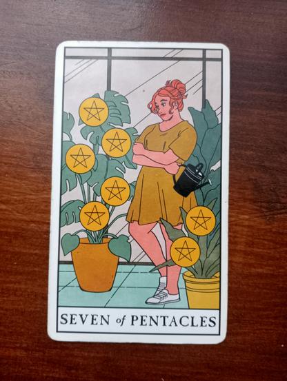 Tarot card 7 of Pentacles