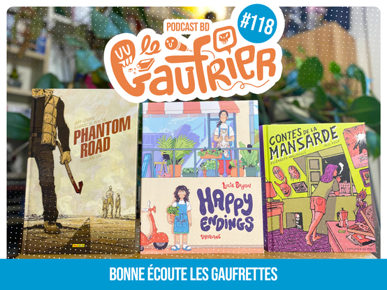 Couvertures de Phantom Road, Happy Endings & Contes de la Mansarde.