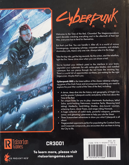 Cyberpunk Regelwerk Rückseite