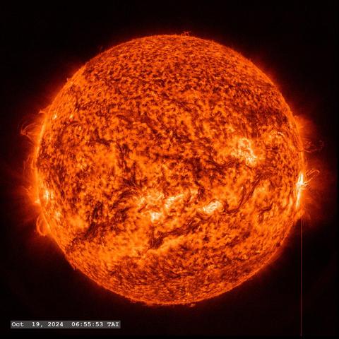 An_M6_5_flare_from_Active_Region_13854_-_October_19,_2024_(SVS5411_-_20241019_AR13854M65_AIA_0304A_PSF_stamped_000303_print).jpg