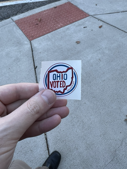Ohio I voted sticker