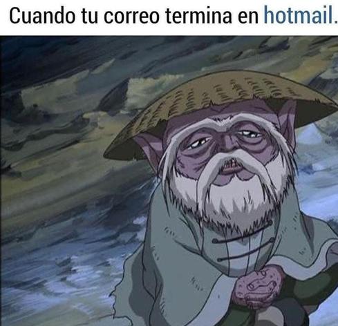 Cuando tú correo termina en hotmail.