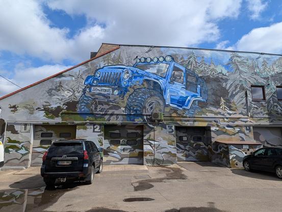 Artwork by Kipras Petrulis in Vilnius, Lithuania