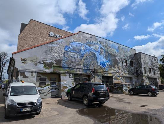 Artwork by Kipras Petrulis in Vilnius, Lithuania