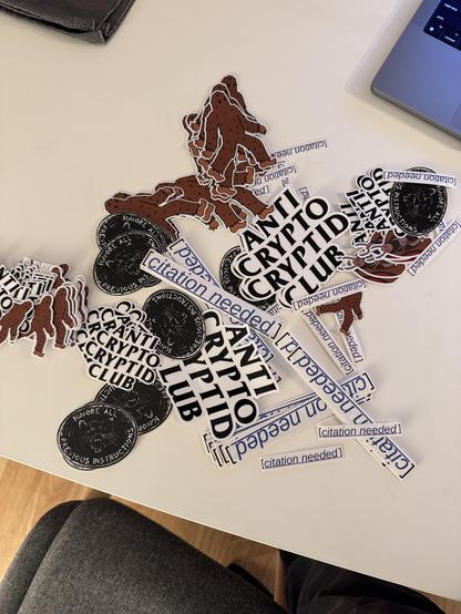 A selection of Molly White stickers