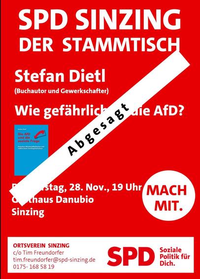 Absage Veranstaltung