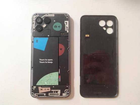 fairphone with back open