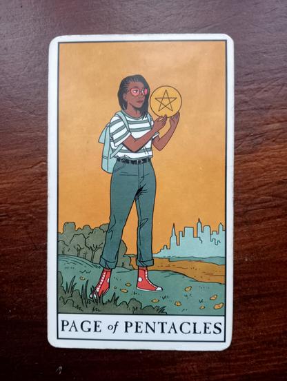 Tarot card Page of Pentacles