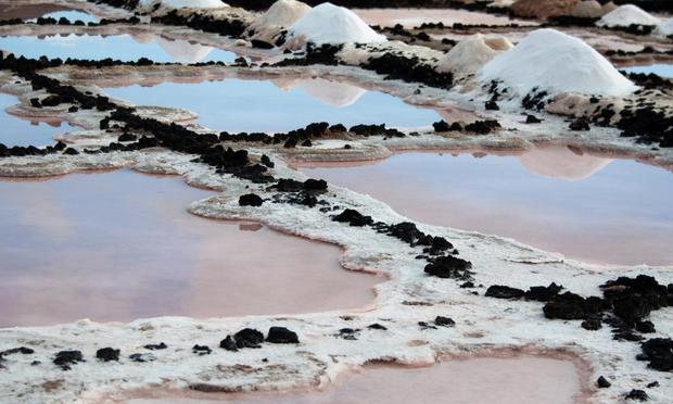 Sal montones de solución salina, Lanzarote, España (Getty Images/iStockphoto)