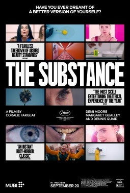 Affiche du film
catch phrase : "Have you ever dreamt of a better version of yourself ?"

A film by Coralie Fargeat
