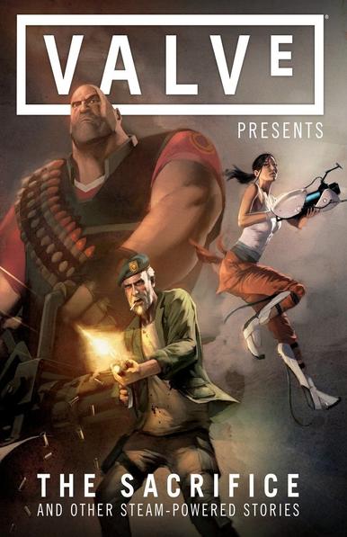 For fifteen years, Valve Corporation has defined the cutting edge of video games. Now, Valve joins with Dark Horse to bring three critically acclaimed, fan-favorite series to print, with a hardcover collection of comics from the worlds of Left 4 Dead, Team Fortress, and Portal. With over 300-pages of story, Valve Presents: The Sacrifice and Other Steam-Powered Stories is a must-read for fans looking to further explore the games they love, or comics readers interested in dipping their toes into new mythos!