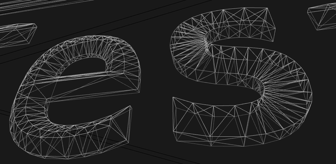 same render as before, instead of the surfaces the wireframe is shown.