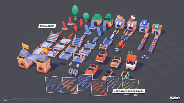 Preview of coaster themed 3D models