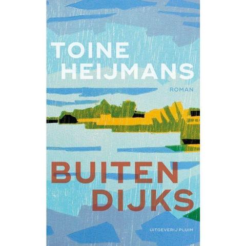De foto laat de omslag van "Buitendijks", een roman van Toine Heijmans zien.