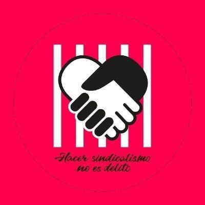 Logo de la 6 de La Suiza con el texto "Hacer sindicalismo no es delito"