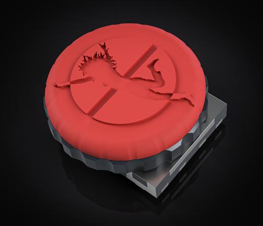 A Jumperless clickwheel cap in red plastic