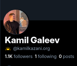 1.1K followers, 1 following, 0 posts.