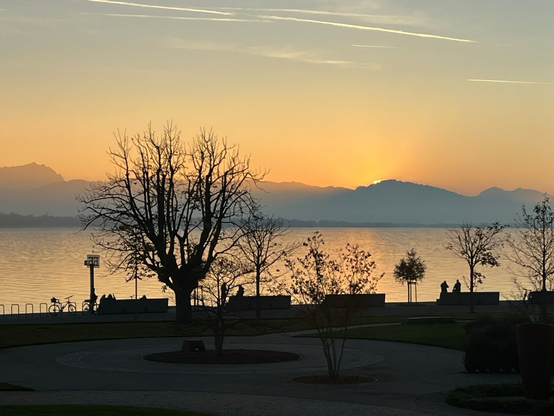 Sonnenuntergang am Bodensee - Lochau