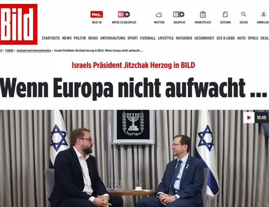 Paul Ronzheimer, Bild's deputy editor, in an interview with Herzog. 'Perks' from the Prime Minister's Office"​​​​​​​​​​​​​​